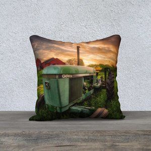 Farm Tractor Pillow